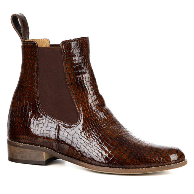 Olivier Colette – eleganckie botki sztyblety damskie skórzane, premium