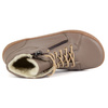 Damskie skórzane buty zimowe barefoot minimalistyczne model 1293 cappucino