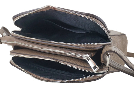 Torebka damska skórzana crossbody - Czerwona