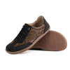 BAREFOOT dámská minimalistická kožená obuv 1287 black nubuck camouflage