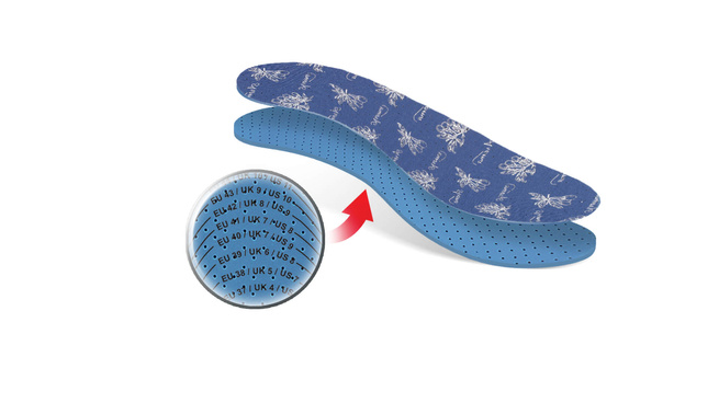 AROMA BLUE osvěžující vložky do bot k vyříznutí