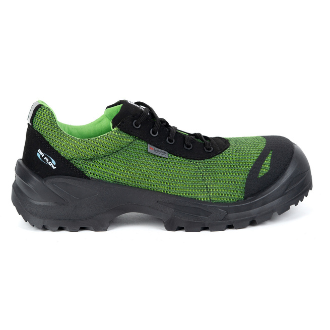 Półbuty męskie skórzane robocze 1172P RAPTOR czarne S1 FO SR Aramid 3D