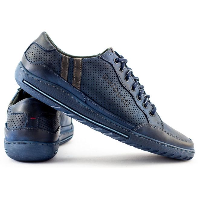 Buty męskie casual JOK31 granatowe