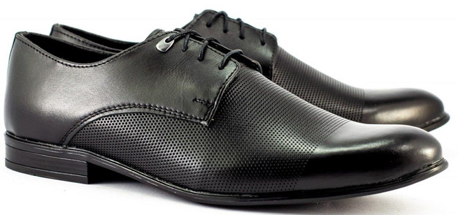 Pánská společenská obuv 300P černá