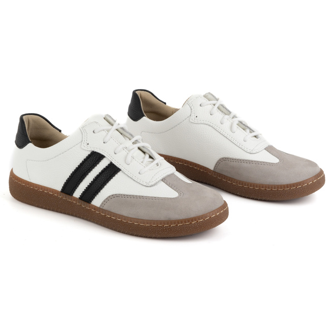 Dámské kožené polobotky STYLE 1259 white