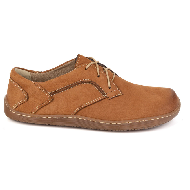 BAREFOOT Dámská minimalistická kožená obuv 1082 hnědý nubuk