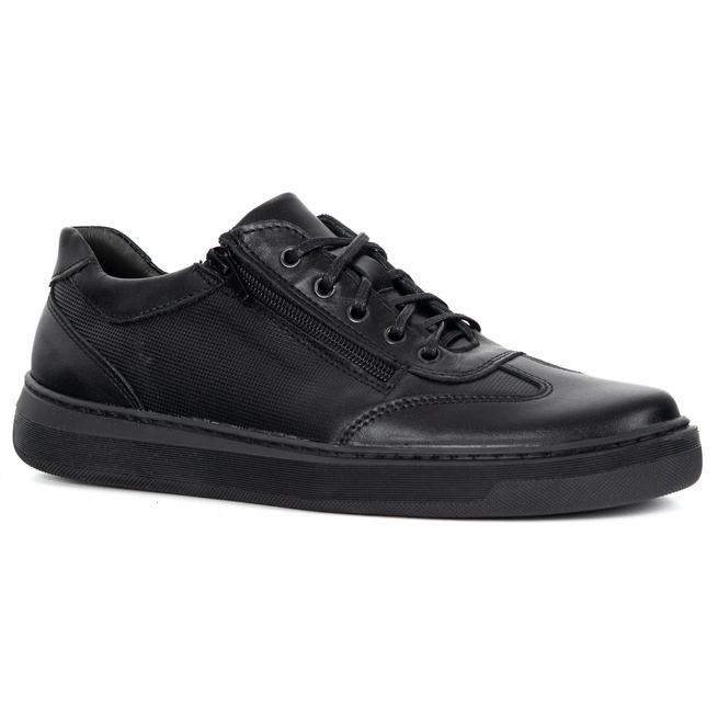 Buty męskie skóra naturalna OLIVIER 7142DT czarne