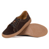 Buty męskie zamszowe skóra naturalna 7136DT brązowe