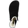 Buty damskie BAREFOOT zimowe Olivier Harper czarne skórzane, ocieplane wełną merino