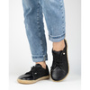 Dámská minimalistická kožená obuv barefoot 0771W black denim
