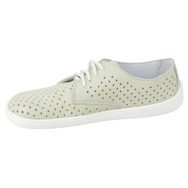 BAREFOOT Dámské minimalistické ažurové boty 1288POL zelené