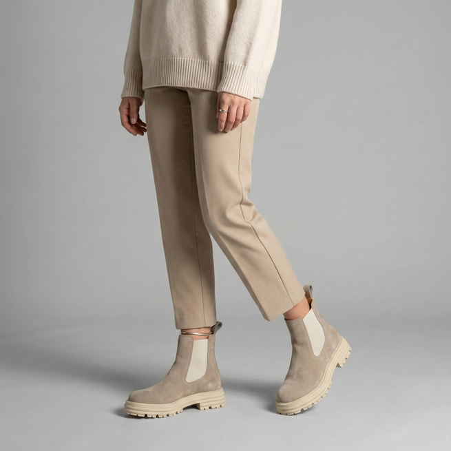 Dámské pantofle Elise Polská obuv přírodní kůže woker podrážka semišová