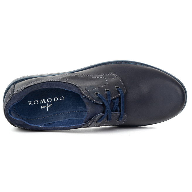 Pánské kožené boty KOMODO 879 navy blue