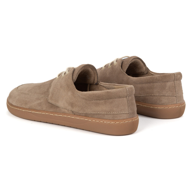 Barefoot mokasíny 0797W - Polské kožené šněrovací boty