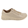 Dámské prolamované kožené tenisky 0720PW beige