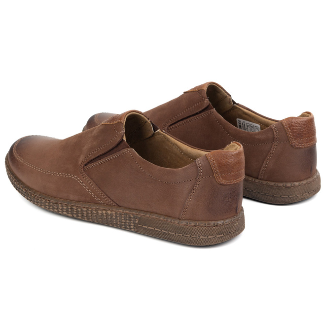 Ležérní pánská kožená obuv 854/2 hnědá