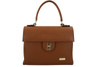 Kufr kožené kabelky - světle hnědý