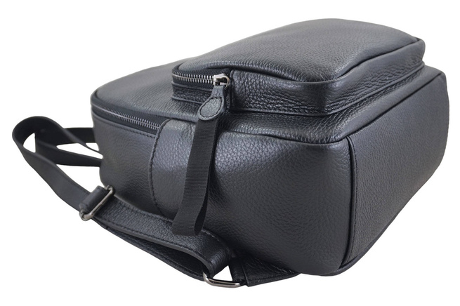 Elegantní klasický kožený batoh Black