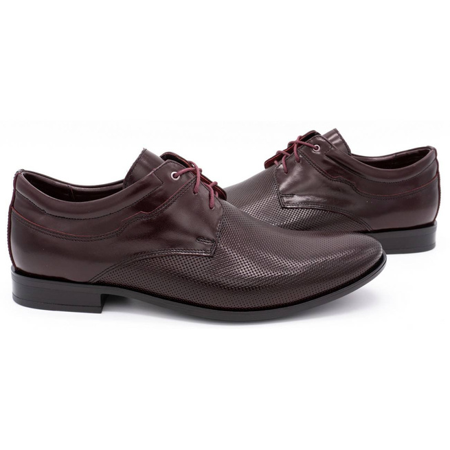 Kožená společenská obuv 1032 cherry