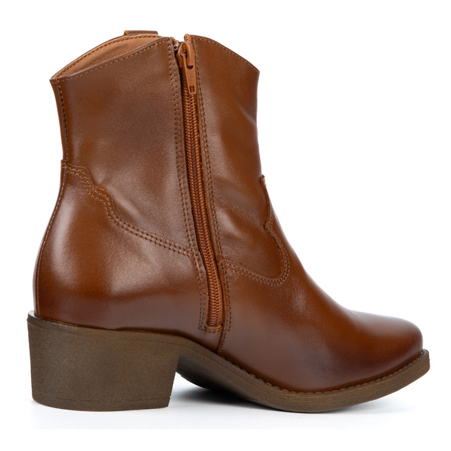 Olivier Dakota – eleganckie botki damskie skórzane premium, kowbojki