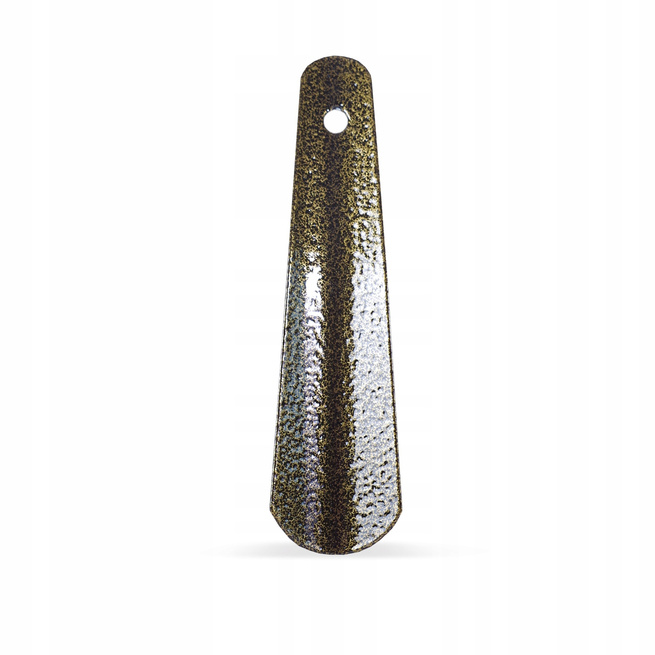 Mała Klasyczna Metalowa łyżka do butów krótka 17,5cm antyczne złoto
