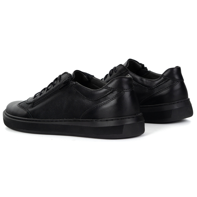 Buty męskie skóra naturalna OLIVIER 7142DT czarne