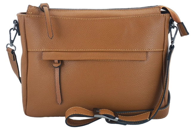 Kabelka s nastavitelným popruhem - bordó