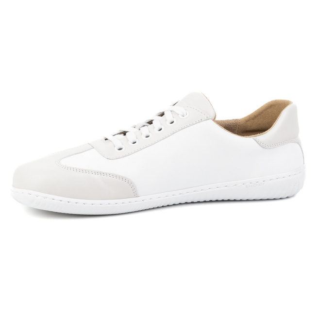 Pánské barefoot minimalistické kožené boty 0742W white