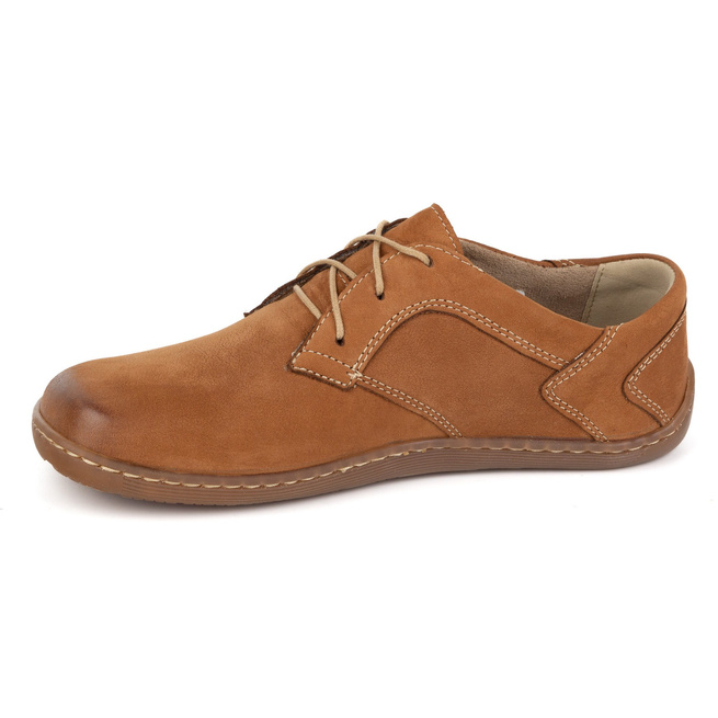 BAREFOOT Dámská minimalistická kožená obuv 1082 hnědý nubuk