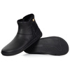 Dámské barefoot zimní kožené boty zateplené kožešinou Olivier 202MP black floter
