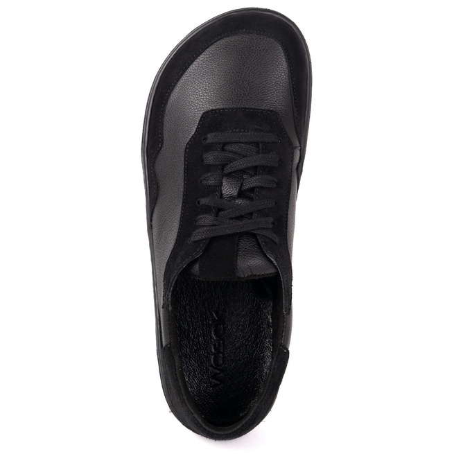 Buty barefoot minimalistyczne skórzane WASAK 0794W CZARNE