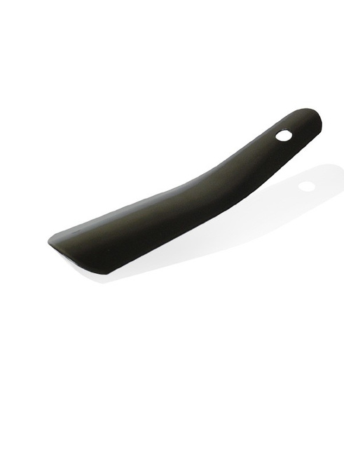 Mała Klasyczna Metalowa łyżka do butów krótka 17,5cm czarna