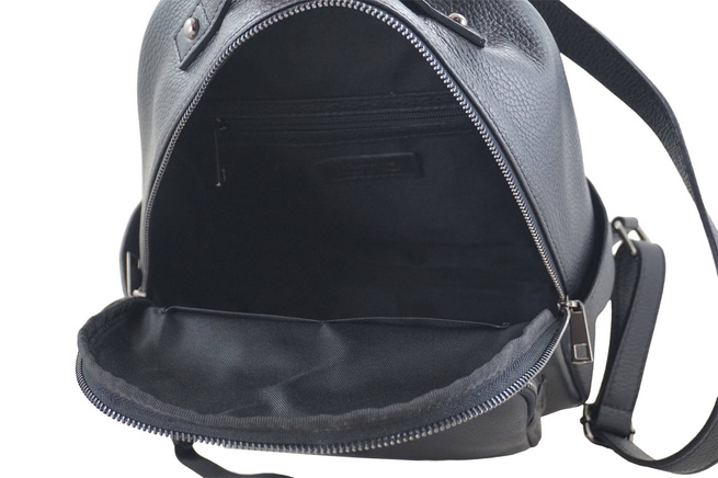 Elegantní klasický kožený batoh Black
