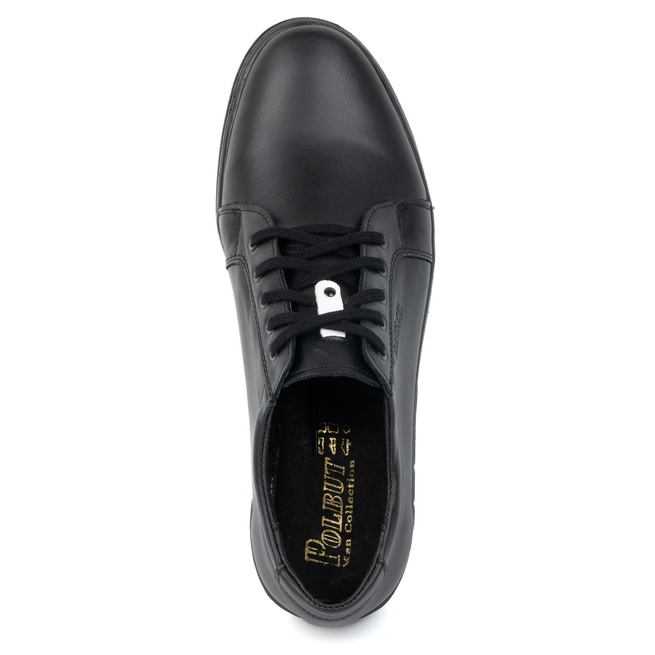 Pánské kožené šněrovací boty 320N black