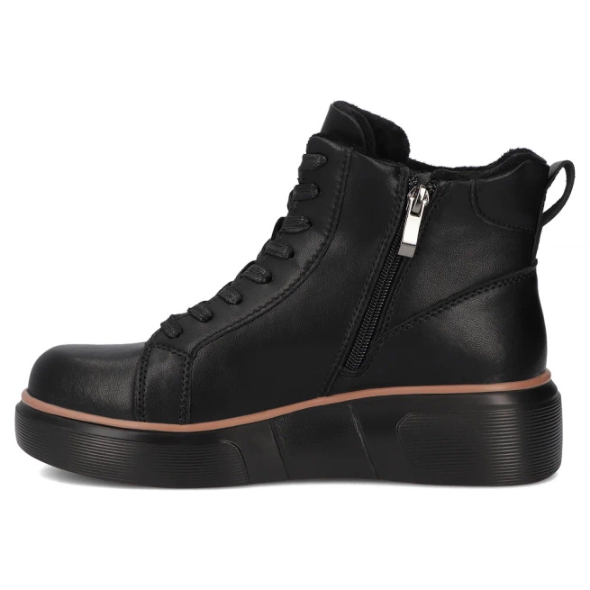 Filippo kožené boty na platformě DBT6452/25 BK Black