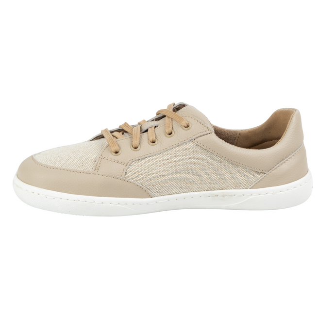 Dámské barefoot minimalistické kožené boty LEN 0772W ecru