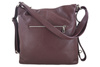 Dámská kožená kabelka - taška / batoh formátu A4 - bordó