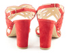 Sandały damskie 02100 czerwone