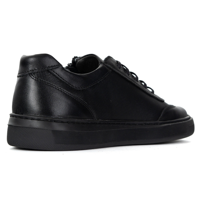 Buty męskie skóra naturalna OLIVIER 7142DT czarne