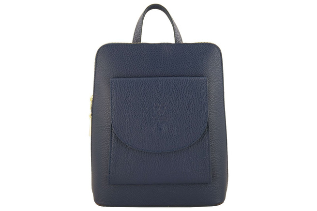 Kožený batoh / poštovní taška - Casual 2v1 - Červená