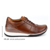 SPORT STYLE 408KZ +6 cm hnědá pánská šněrovací obuv z kůže