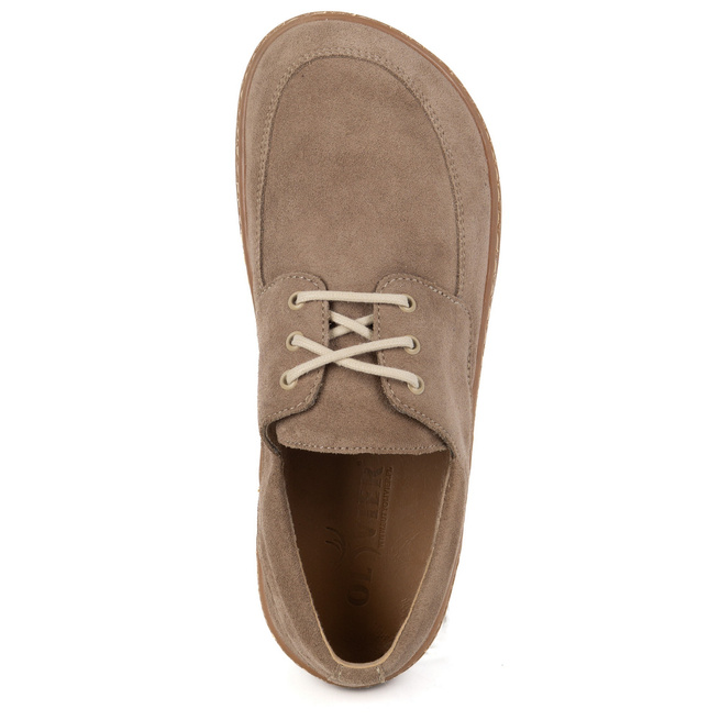 Barefoot mokasíny 0797W - Polské kožené šněrovací boty