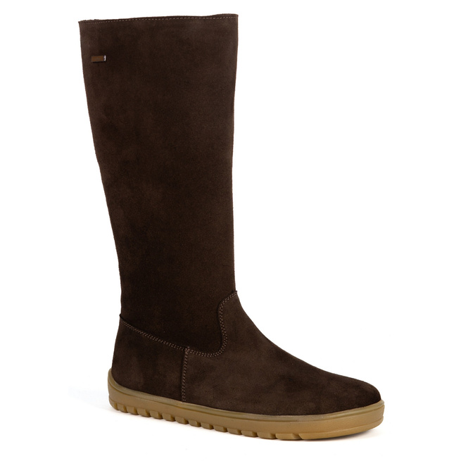 Dámské barefoot kožené boty Olivier Hazel brown velur