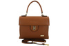 Kufr kožené kabelky - světle hnědý