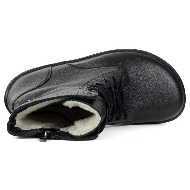 BAREFOOT dámské kožené boty 1799POL černá tvář