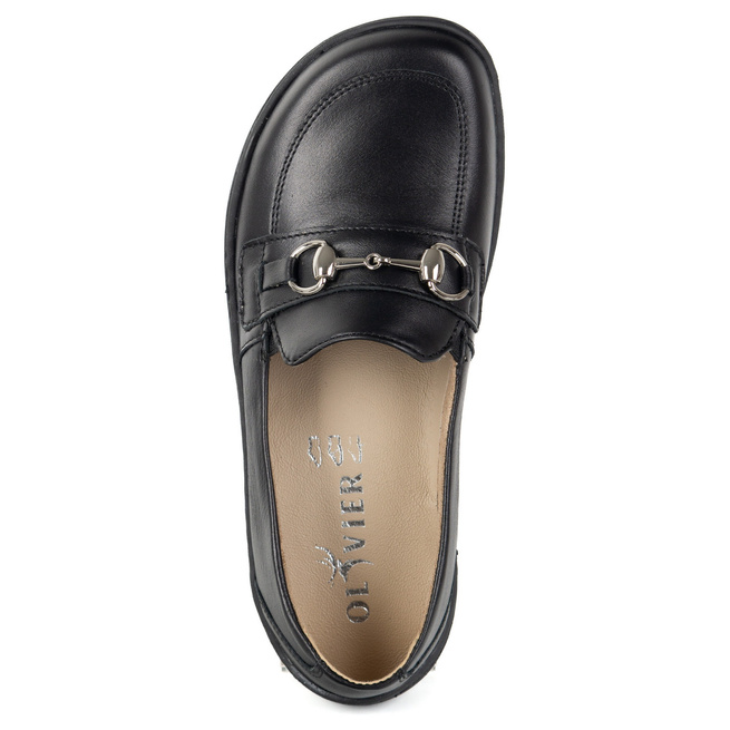 Barefoot damskie mokasyny skórzane minimalistyczne 1288AR czarne