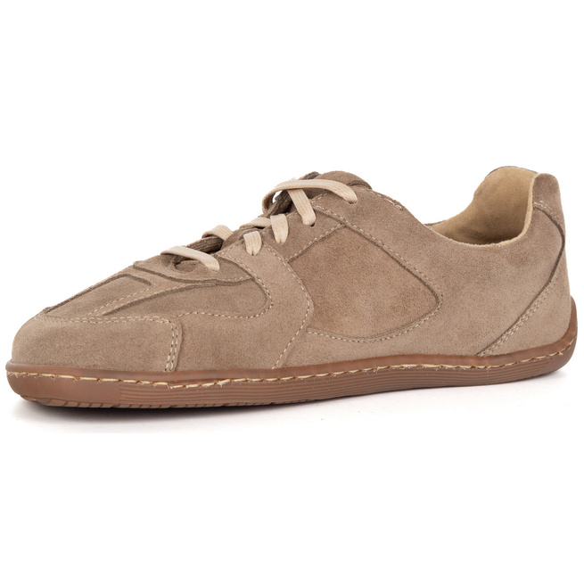 BAREFOOT minimalistická kožená obuv 0796W velur beige