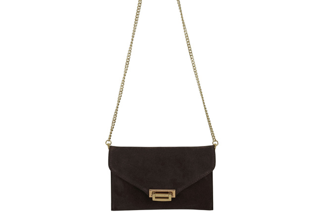 Stylová semišová kabelka Barberinis - Hnědá tmavá