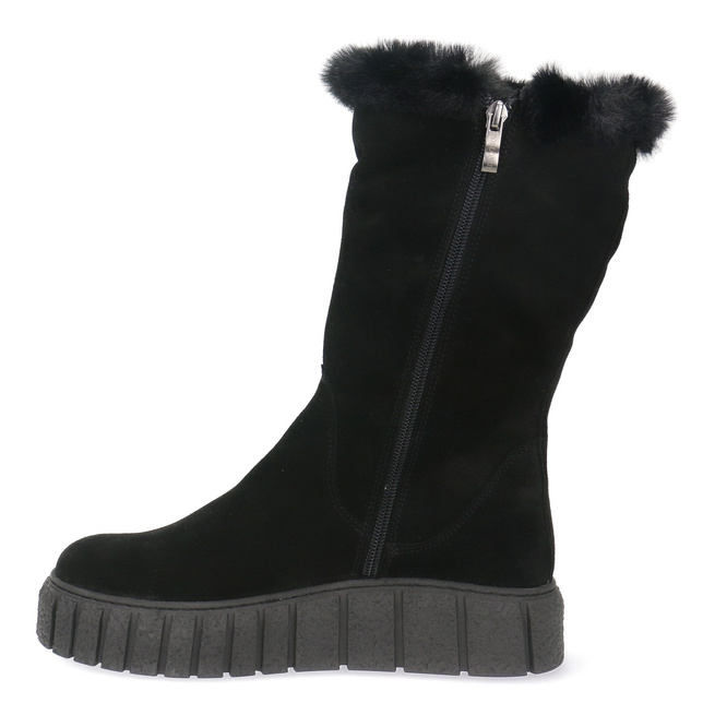 Pollonus dámské zateplené boty black velour 5-1570-008