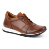SPORT STYLE 408KZ +6 cm hnědá pánská šněrovací obuv z kůže